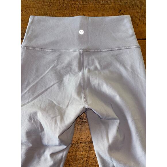 Lululemon Wunder Under Light Gray Pant High Rise Tech Mesh Leggings Size 8 - Picture 5 of 8